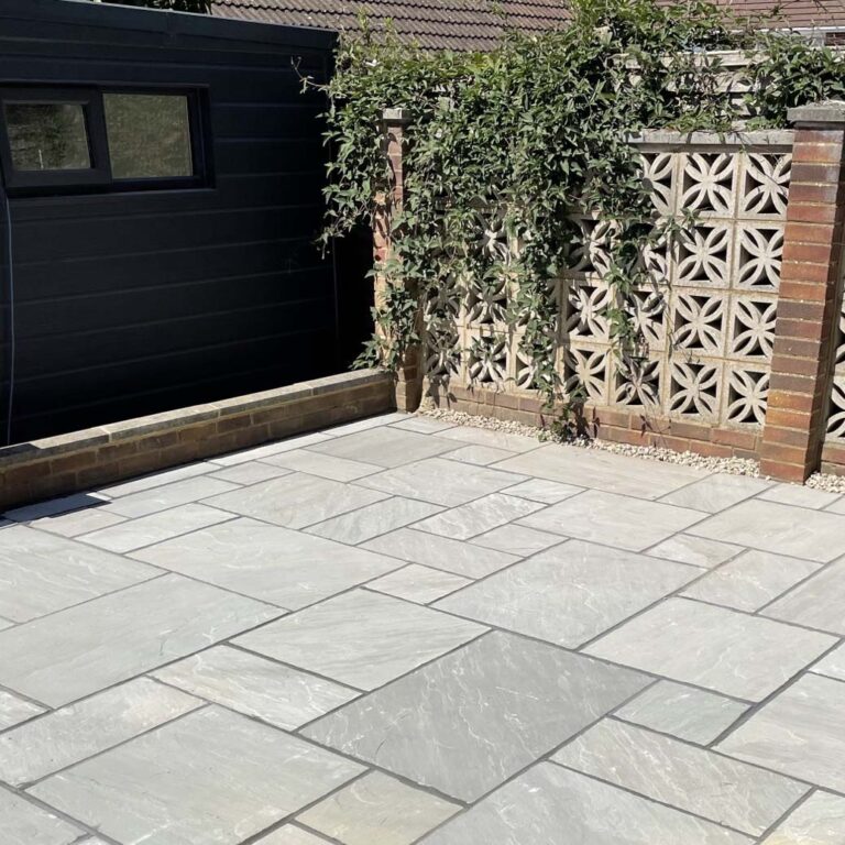 Kandla Grey Sandstone Paving Slabs Free Delivery Available Nustone