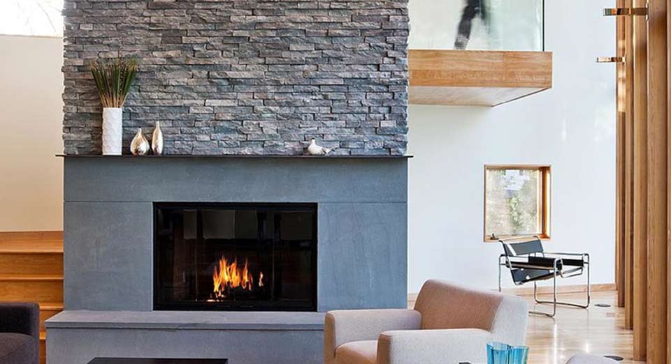 Stone Cladding on Fireplaces - Nustone