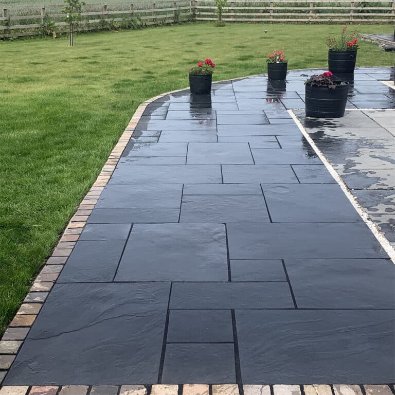 Kotah Black Limestone Paving Paving Slabs And Patio Stones Nustone 2503