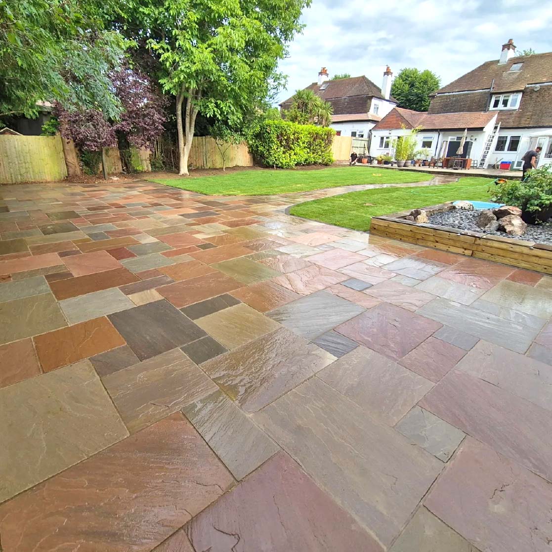 Raj Green Indian Sandstone Paving