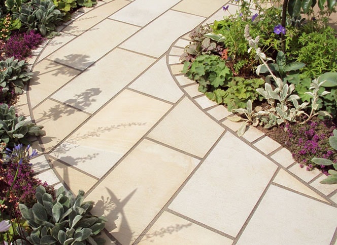 Garden Patio Stones Paving Slabs Sample Mint Sandstone Patio