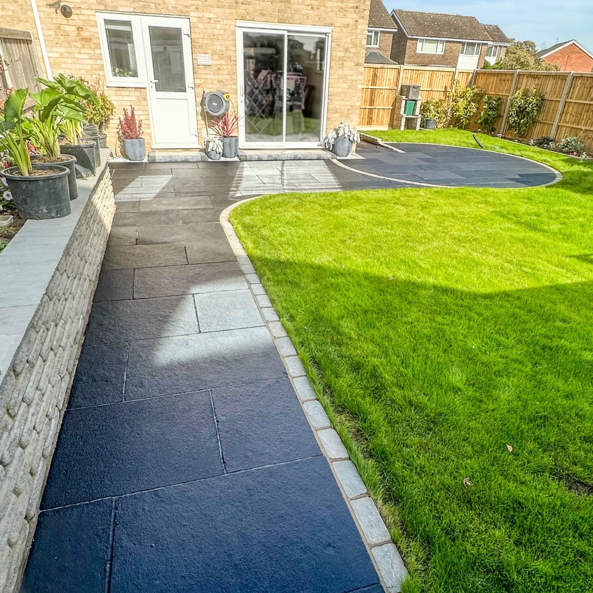 Black Limestone Paving