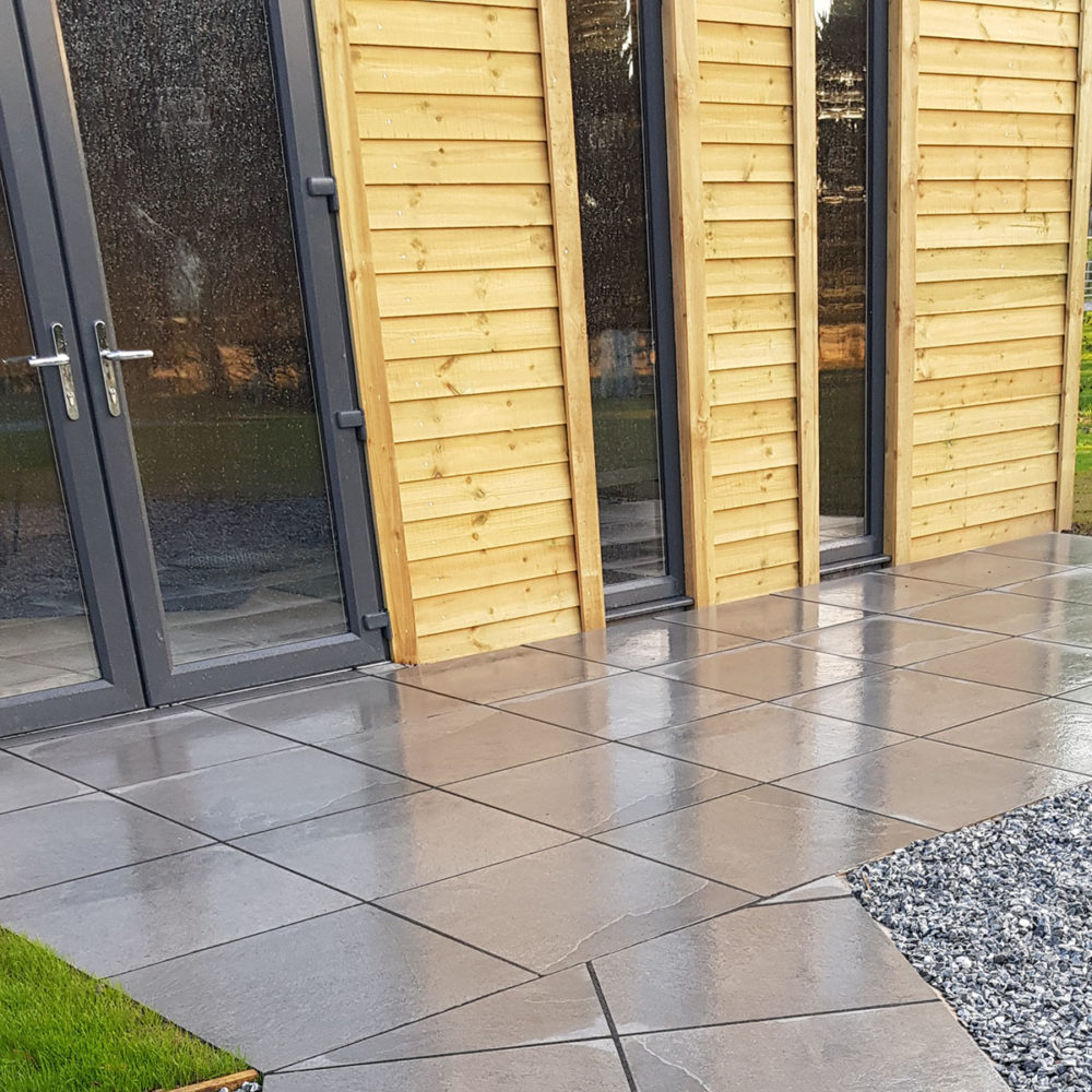 Black Porcelain Paving 600x600 | Outdoor Porcelain Tiles | Nustone