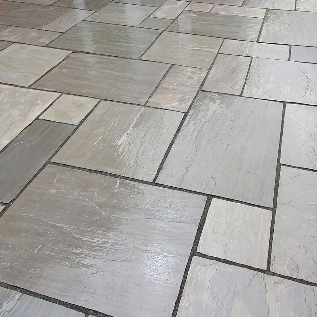 Kandla Grey Tumbled Sandstone | Paving Slabs & Patio Stones | Nustone