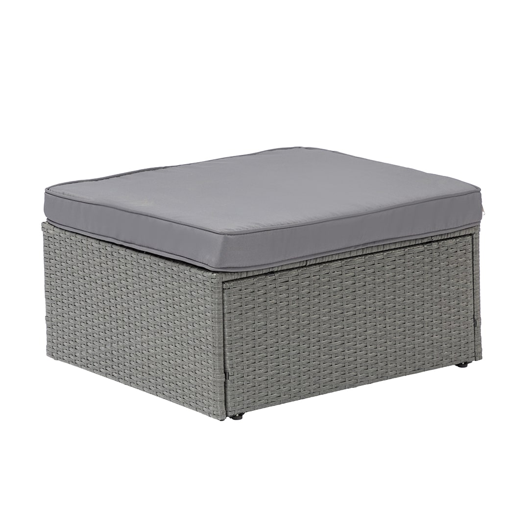 Grey rattan patio furniture