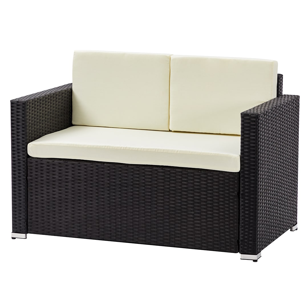 Black rattan garden furniture