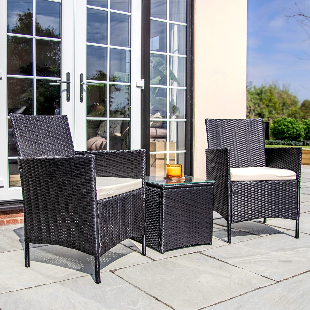 Rattan furniture bistro set sale