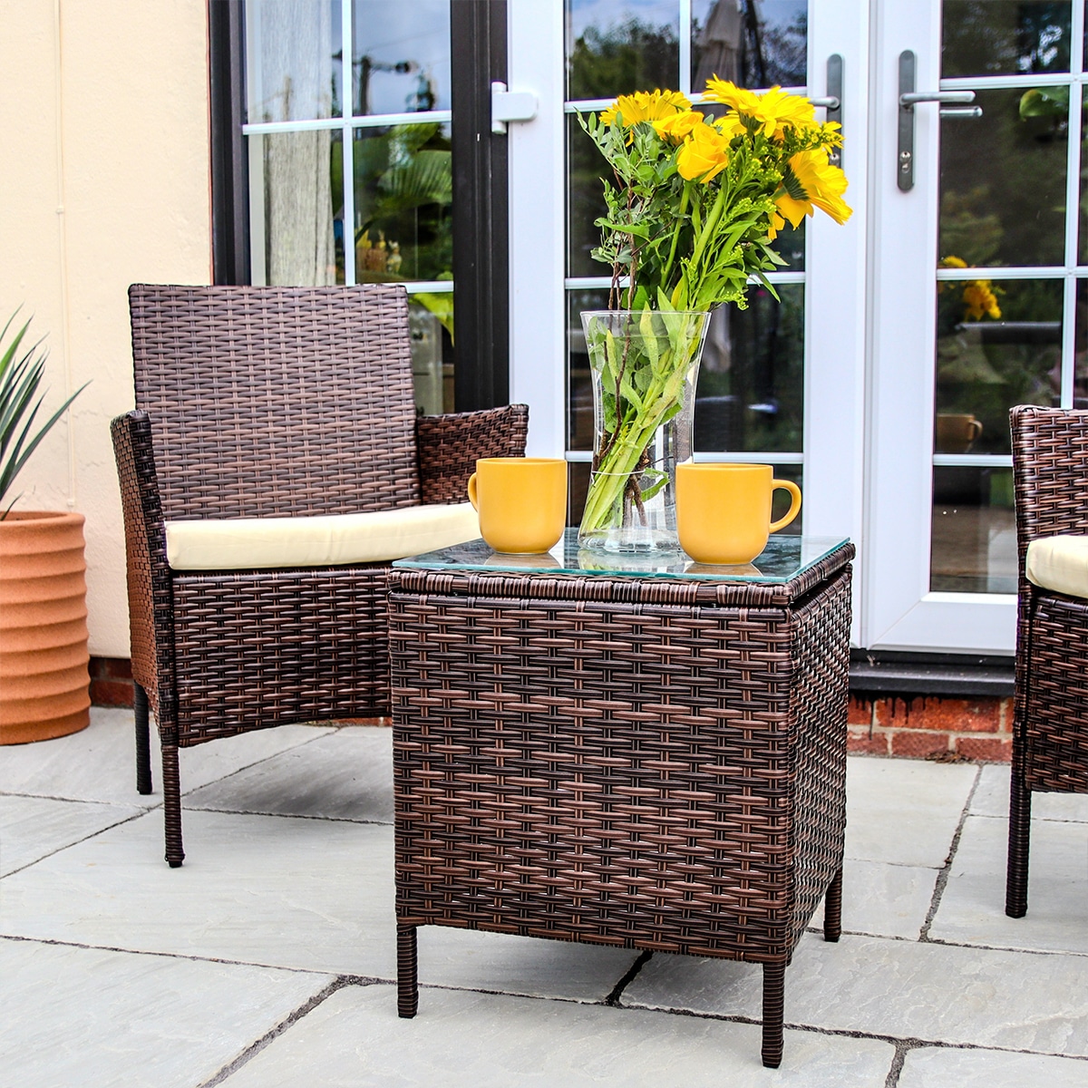 Rattan furniture bistro set sale